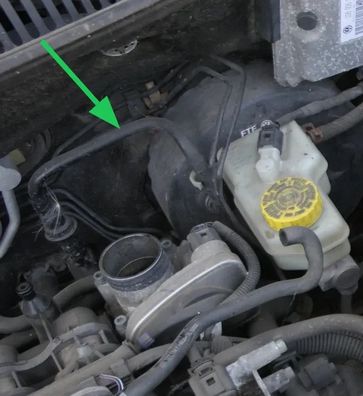 Skoda Roomster 5J Rohr Unterdruckrohr Bremse Rückschlagventil Ventil 6Q1612041AF