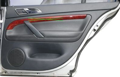 1x Skoda Superb 3U Türverkleidung Verkleidung Tür hinten rechts Leder onyx