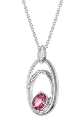 trendor Schmuck Damen-Halskette 925 Silber mit Topasen 21899