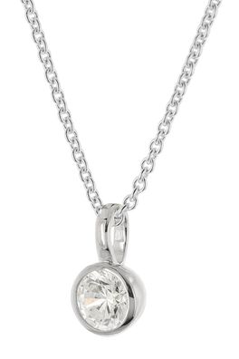 trendor Schmuck Damen-Halskette 925 Silber Rhodiniert mit Zirkonia-Anhänger 21958
