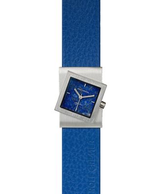 Rolf Cremer Armbanduhr Turn-S Stone Lapis Lazuli Ziffernblatt 507785 Edelstahl, Leder