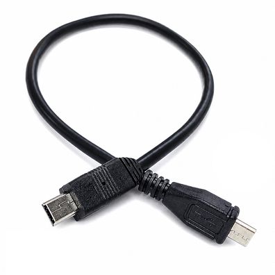 K11 Mini USB zu Micro USB Kabel 30cm USB 2.0 Mini USB 5Pin zu Micro USB 5Pin Adapter