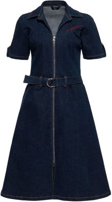 Queen Kerosin Damen Retro Denim Kleid "Blanko" QKU460321