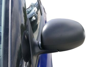 Skoda Fabia 5J mechanisch Spiegel Außenspiegel links mit Glas schwarz matt