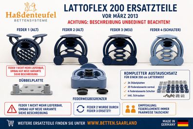 Federelement 200 Lattoflex oder Zubehör vor 2013 Artikelbeschreibung beachten