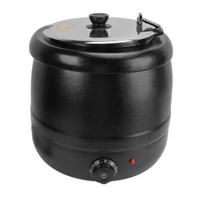 Ejoyous Suppenkessel 10 L 400 W elektrisch mit Edelstahl-Einsatz Warmhalter