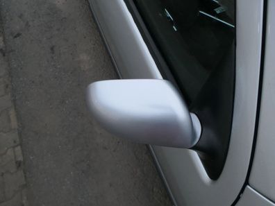 Skoda Fabia 6Y elektrisch Spiegel Außenspiegel rechts mit Glas silber grau LF7T