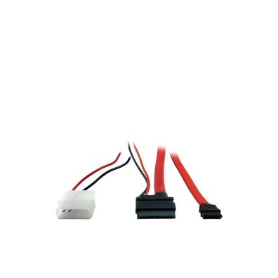 Inter-Tech Kabel Slim DVD Anschluss SATA + Power 0,3/0,3 m