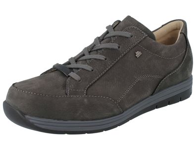 FINN Comfort Osorno Herren Halbschuhe grau grey Nubukleder