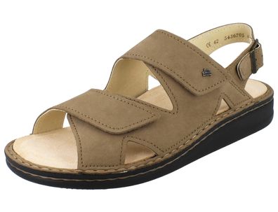 FINN Comfort Toro Soft Herren Sandale dunkelblau Glattleder