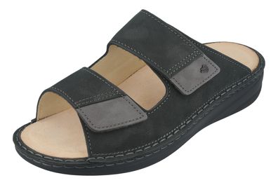 FINN Comfort Psara Herren Pantolette grau grigio Nubukleder