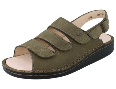 FINN Comfort Sylt Damen Herren Sandale blau grau Nubukleder