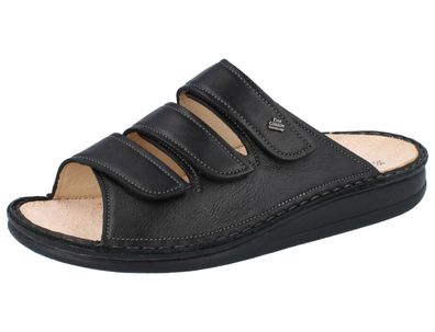 FINN Comfort Korfu Damen und Herren Pantolette schwarz black Glattleder