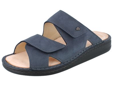 FINN Comfort Danzig Soft Herren Pantolette marineblau Nubukleder