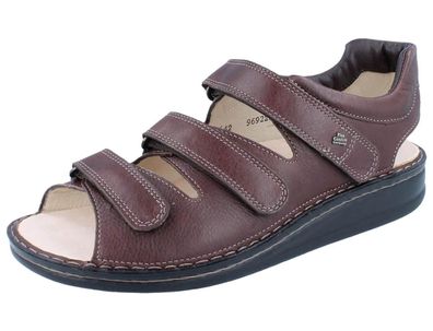 FINN Comfort Tunis Herren Sandalen braun schoko Glattleder