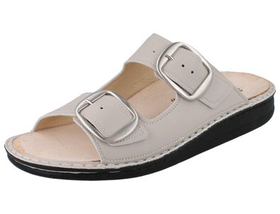 FINN Comfort Lipari Damen Hausschuhe schwarz Knautschlack
