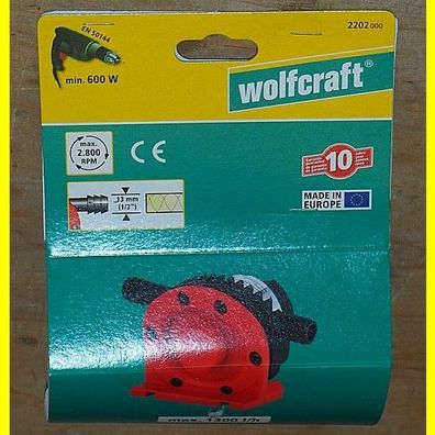 wolfcraft Pumpenaufsatz für Bohrmaschine 2202000, selbstansaugend, Förderhöhe bis 3 m