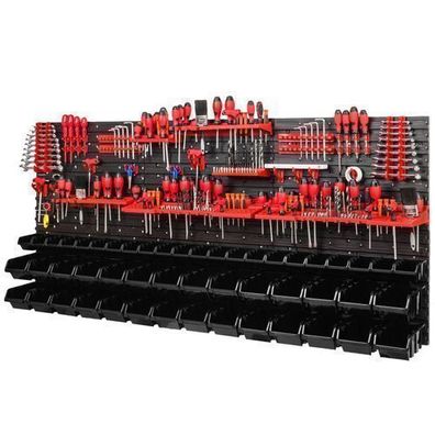 Stapelboxen Set 6x Wandregal Lagersystem 50 Boxen Halterungen 1728 x 780 mm