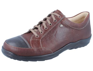 FINN Comfort Alamo Herren Schnürschuhe braun Glattleder