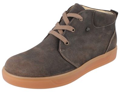 FINN Comfort FINNCO Mantua Damen und Herren Halbschuhe knöchelhoch braun Veloursleder