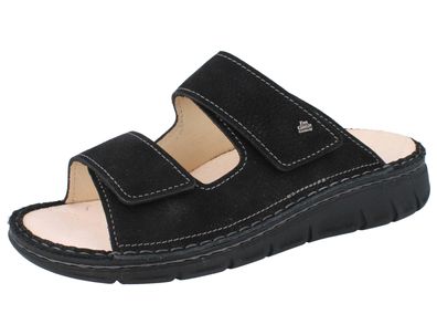 FINN Comfort Rab Herren Pantolette schwarz Nubukleder