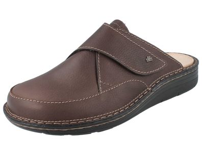 FINN Comfort Aguilas Herren Clog dunkelbraun Glattleder