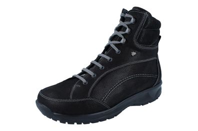FINN Comfort Whistler Herren Winterstiefel schwarz Glattleder Wollfutter