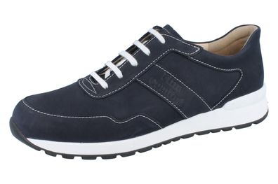 FINN Comfort Prezzo Herren Halbschuhe blau Nubukleder