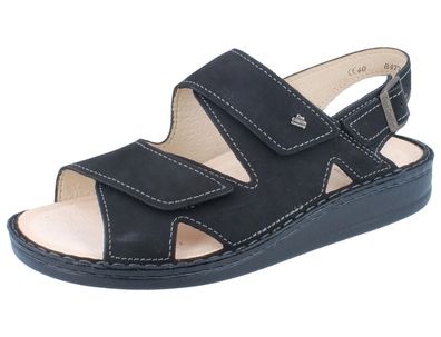 FINN Comfort Toro Soft Herren Sandale schwarz Nubukleder