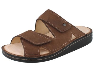 FINN Comfort Danzig Soft Herren Pantolette nussbraun Nubukleder