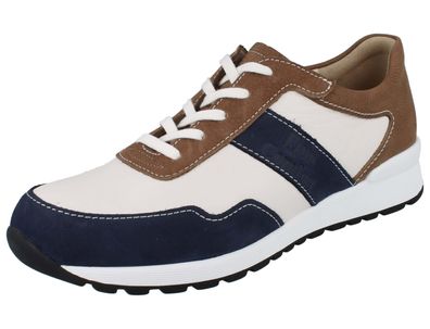 FINN Comfort Prezzo Herren Halbschuhe blau mehrfarbig Leder