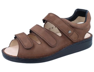 FINN Comfort Tunis Herren Sandale braun Nubukleder