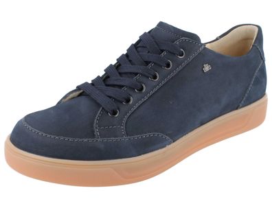 FINN Comfort Motril Herren Halbschuhe dunkelblau Nubukleder