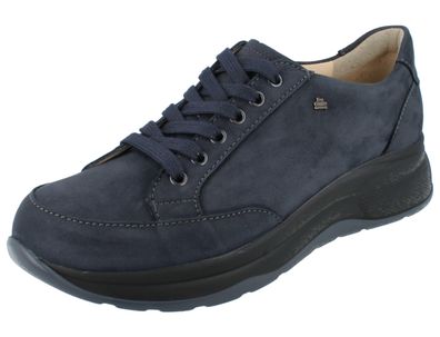 FINN Comfort Nottingham Herren Halbschuhe dunkelblau Nubukleder