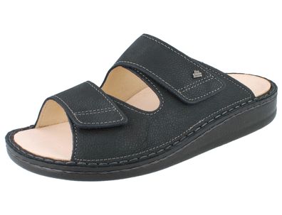 FINN Comfort Riad Herren Pantolette atlantic blau Nubukleder