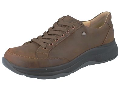 FINN Comfort Nottingham Herren Halbschuhe braun Fettnubukleder