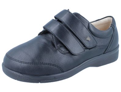 FINN Comfort Prophylaxe 97308 Herren Halbschuhe mit Klett schwarz Glattleder