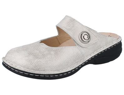 FINN Comfort Canaro Damen Clog taupe Glattleder