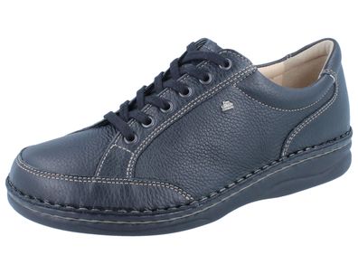 FINN Comfort Nantes Herren Schnürhalbschuhe schwarz Leder