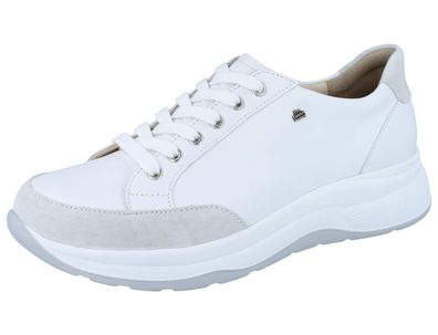 FINN Comfort Nottingham Herren Halbschuhe weiß Leder