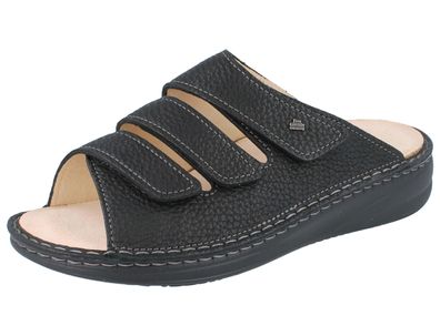 FINN Comfort Keros Herren Pantolette schwarz Nubukleder