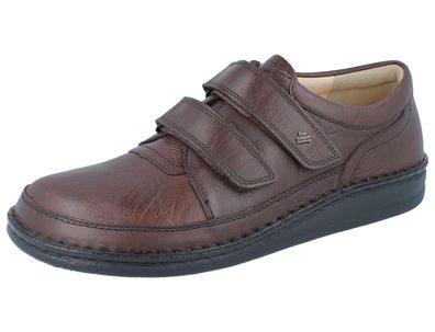 FINN Comfort Köln Herren Kletthalbschuhe braun Glattleder