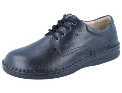 FINN Comfort Metz Herren Schnürschuhe schwarz Glattleder