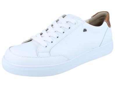 FINN Comfort Brandon Herren Sneaker weiss Glattleder
