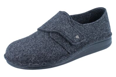 FINN Comfort Filzmoos Herren Hausschuhe grau Wollfilz