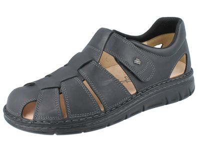 FINN Comfort Copan Soft Herren Sandale schwarz Leder