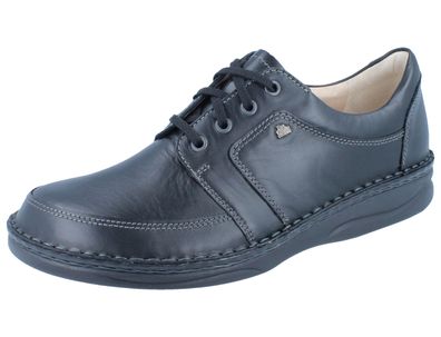 FINN Comfort Norwich Herren Halbschuhe schwarz Glattleder