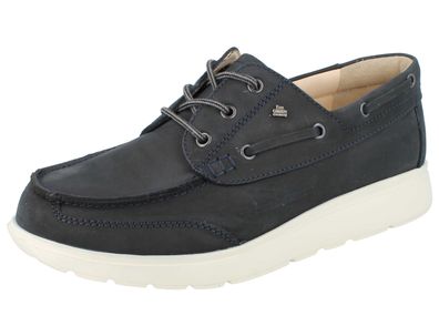 FINN Comfort Sucre Herren Bootsschuhe dunkelblau Nubukleder