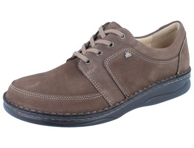 FINN Comfort Norwich Herren Halbschuhe braun Nubukleder