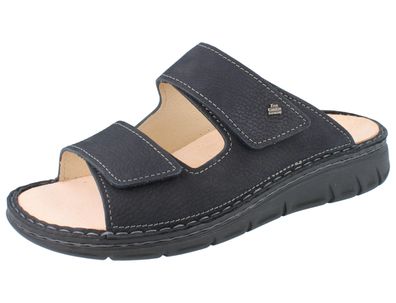 FINN Comfort Rab Herren Pantolette blau Nubukleder
